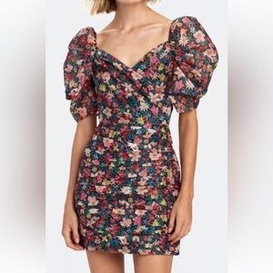 C/MEO Collective Red and Pink Long Sleeve Dress #332